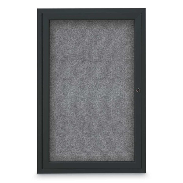 Sliding Door Indoor Enclosed Corkboard, 7
